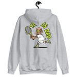Tennis Brown Hair Tan Skin Tone No-Glasses Bald Stubble Dad Hoodie