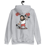 Gym Black Hair Light Skin Tone No-Glasses Long Beard Dad Hoodie