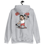 Gym Black Hair Light Skin Tone No-Glasses Long Moustache Dad Hoodie