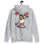 Gym Black Hair Tan Skin Tone No-Glasses Long Stubble Dad Hoodie