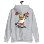 Gym Blond Hair Tan Skin Tone Glasses Long Moustache Dad Hoodie