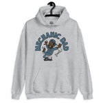 Mechanic Black Hair Dark Skin Tone No-Glasses Beard Dad Hoodie