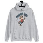 Fishing Black Hair Light Skin Tone No-Glasses Stubble Dad Hoodie