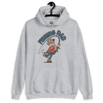 Fishing Blond Hair Light Skin Tone No-Glasses Stubble Dad Hoodie