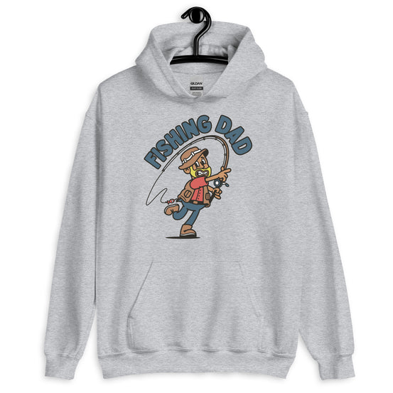 Fishing Blond Hair Tan Skin Tone No-Glasses Beard Dad Hoodie