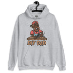 DIY Brown Hair Dark Skin Tone No-Glasses Beard Dad Hoodie