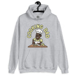 Cooking Black Hair Dark Skin Tone No-Glasses Moustache Dad Hoodie