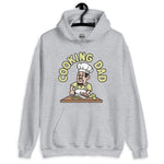 Cooking Black Hair Light Skin Tone No-Glasses Moustache & Chin Beard Dad Hoodie