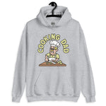 Cooking Blond Hair Light Skin Tone Glasses Moustache Dad Hoodie
