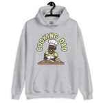 Cooking Brown Hair Dark Skin Tone Glasses Beard Dad Hoodie