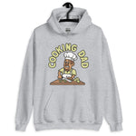 Cooking Brown Hair Tan Skin Tone No-Glasses Moustache & Chin Beard Dad Hoodie