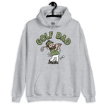 Golf Black Hair Light Skin Tone No-Glasses Beard Dad Hoodie