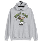 Golf Black Hair Light Skin Tone No-Glasses Moustache Dad Hoodie