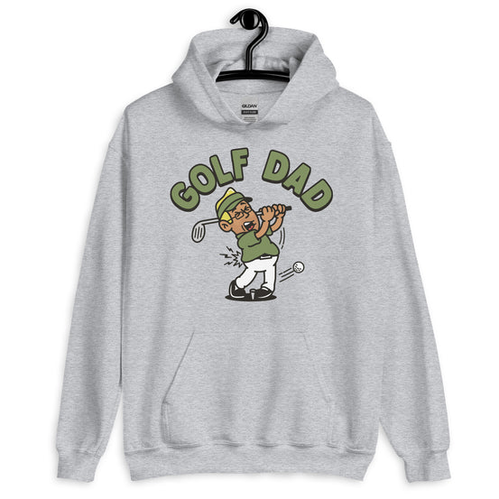 Golf Blond Hair Tan Skin Tone Glasses Stubble Dad Hoodie