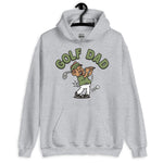 Golf Brown Hair Tan Skin Tone No-Glasses Moustache Dad Hoodie