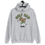 Golf Brown Hair Tan Skin Tone No-Glasses Stubble Dad Hoodie