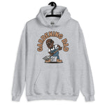 Gardening Black Hair Dark Skin Tone Glasses Bald Moustache & Chin Beard Dad Hoodie