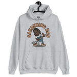 Gardening Black Hair Dark Skin Tone Glasses Long Moustache & Chin Beard Dad Hoodie