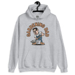 Gardening Black Hair Light Skin Tone Glasses Short Moustache Dad Hoodie