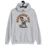 Gardening Black Hair Tan Skin Tone No-Glasses Short Moustache & Chin Beard Dad Hoodie