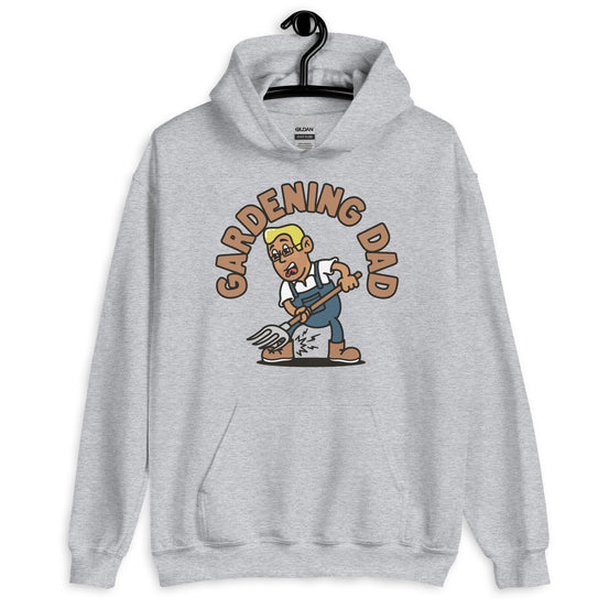 Gardening Blond Hair Tan Skin Tone Glasses Medium Stubble Dad Hoodie