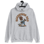 Gardening Brown Hair Dark Skin Tone Glasses Short Moustache & Chin Beard Dad Hoodie