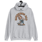 Gardening Brown Hair Light Skin Tone Glasses Long Moustache & Chin Beard Dad Hoodie