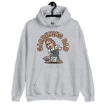 Gardening Brown Hair Light Skin Tone Glasses Long Stubble Dad Hoodie