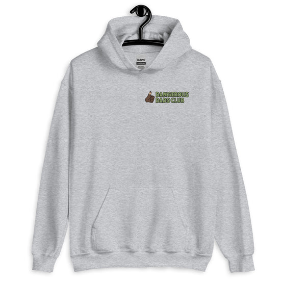 Dangerous Dads Club Hoodie - Green logo with dark thumb