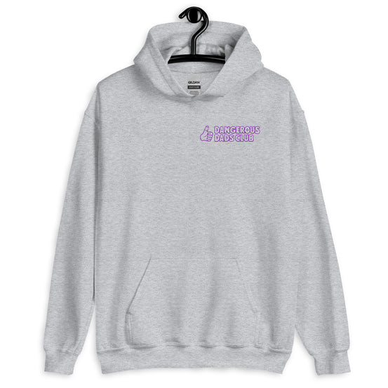 Dangerous Dads Club Hoodie - purple outline logo