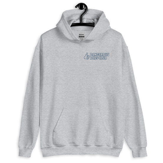 Dangerous Dads Club Hoodie - navy outline logo