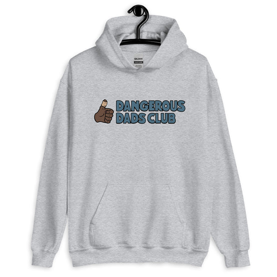 Dangerous Dads Club Hoodie - Blue logo - dark thumb