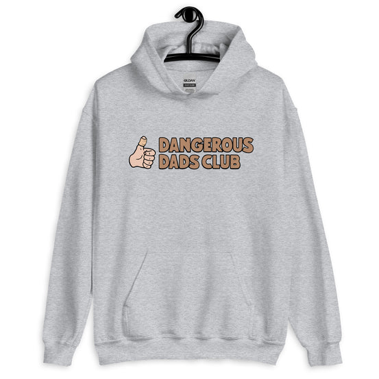 Dangerous Dads Club Hoodie - Brown logo - light thumb
