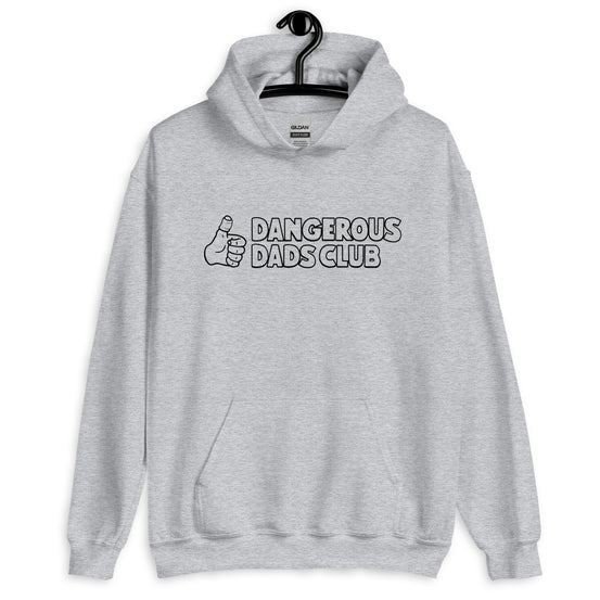 Dangerous Dads Club Hoodie - Black outline logo