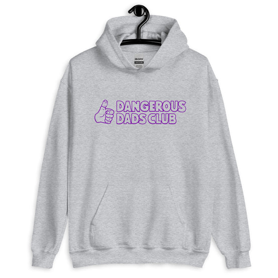 Dangerous Dads Club Hoodie - Purple outline logo