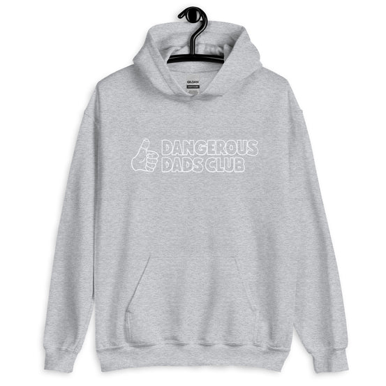 Dangerous Dads Club Hoodie - White outline logo