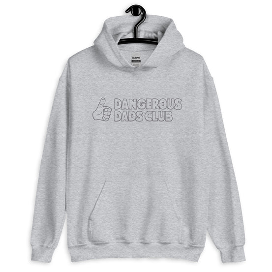 Dangerous Dads Club Hoodie - Grey outline logo