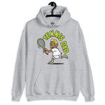 Tennis Blond Hair Tan Skin Tone Glasses Medium Stubble Dad Hoodie