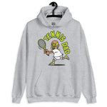 Tennis Blond Hair Tan Skin Tone No-Glasses Bald Beard Dad Hoodie