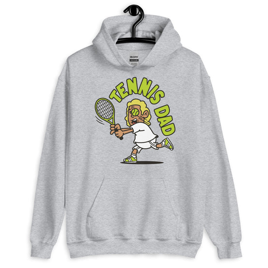 Tennis Blond Hair Tan Skin Tone No-Glasses Long Stubble Dad Hoodie