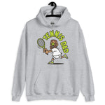 Tennis Brown Hair Tan Skin Tone Glasses Short Beard Dad Hoodie