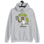 Tennis Brown Hair Tan Skin Tone No-Glasses Short Stubble Dad Hoodie