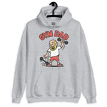 Gym Blond Hair Light Skin Tone No-Glasses Bald Beard Dad Hoodie