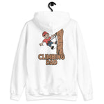 Climbing Black Hair Light Skin Tone No-Glasses Stubble Dad Hoodie