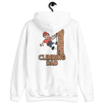 Climbing Blond Hair Light Skin Tone No-Glasses Stubble Dad Hoodie