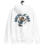 Mechanic Black Hair Tan Skin Tone Glasses Moustache & Chin Beard Dad Hoodie