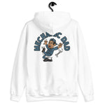 Mechanic Black Hair Tan Skin Tone No-Glasses Stubble Dad Hoodie