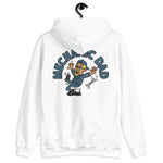 Mechanic Blond Hair Tan Skin Tone Glasses Moustache & Chin Beard Dad Hoodie