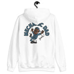 Mechanic Brown Hair Dark Skin Tone Glasses Beard Dad Hoodie