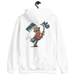 Fishing Black Hair Tan Skin Tone Glasses Stubble Dad Hoodie